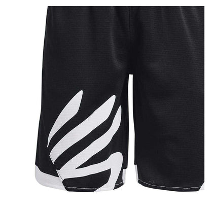 Black - Side - Under Armour Boys Curry Splash Basketball Shorts