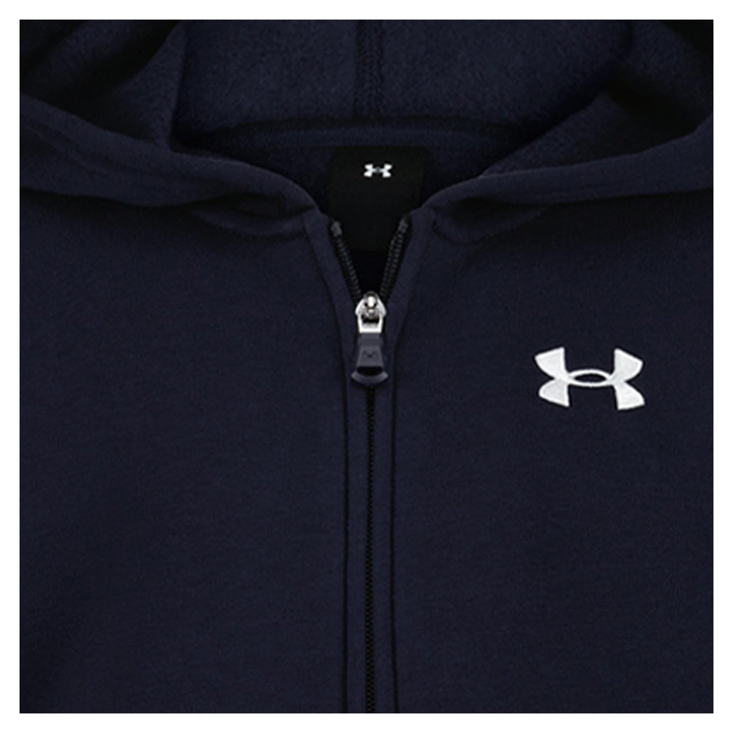 Navy-White - Side - Under Armour Baby Boys Logo Hoodie And Joggers Set