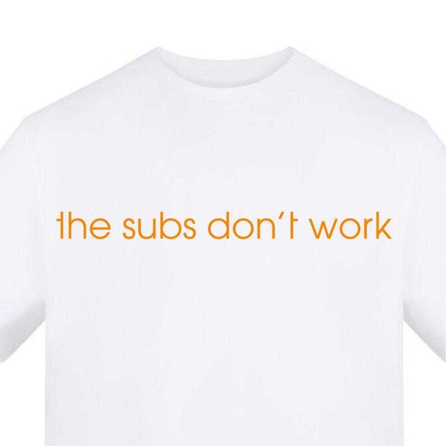 White - Side - AWD Mens The Subs Don´t Work England T-Shirt