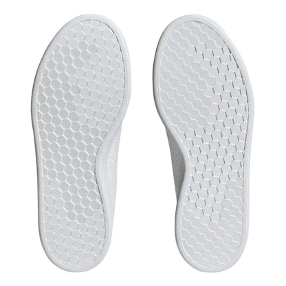 White - Pack Shot - Adidas Womens-Ladies Advantage Leather Trainers