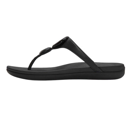Black - Back - Fit Flop Womens-Ladies Flat Heel Sandals