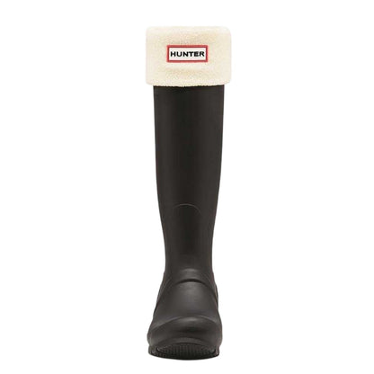 Black - Close up - Hunter Womens-Ladies Wellington Boot Socks