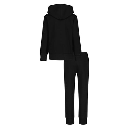 Black-White - Back - Under Armour Boys Big Logo Hoodie And Joggers Set