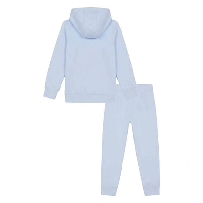 Nimbus Blue - Back - Under Armour Boys Big Logo Hoodie And Joggers Set