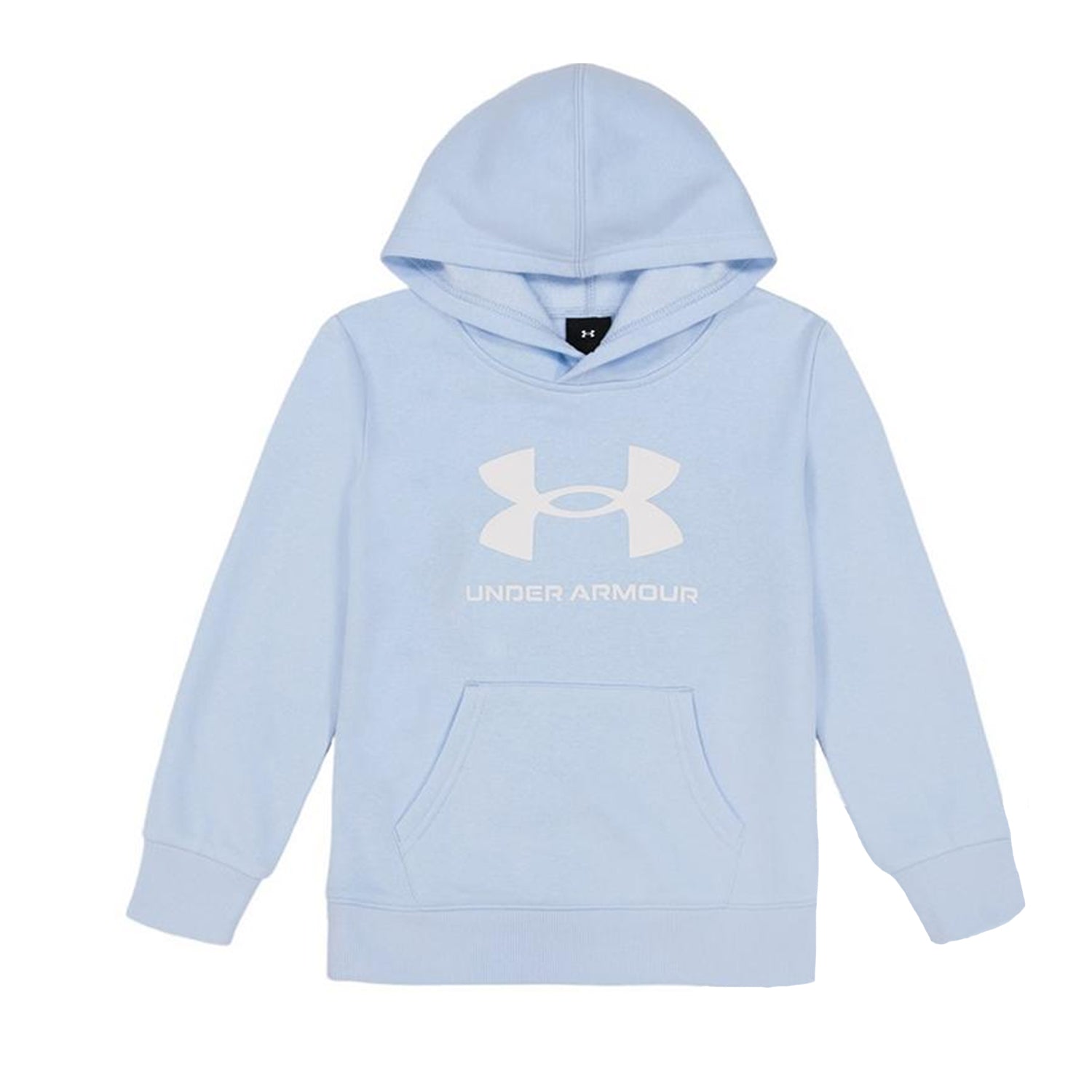Nimbus Blue - Side - Under Armour Boys Big Logo Hoodie And Joggers Set