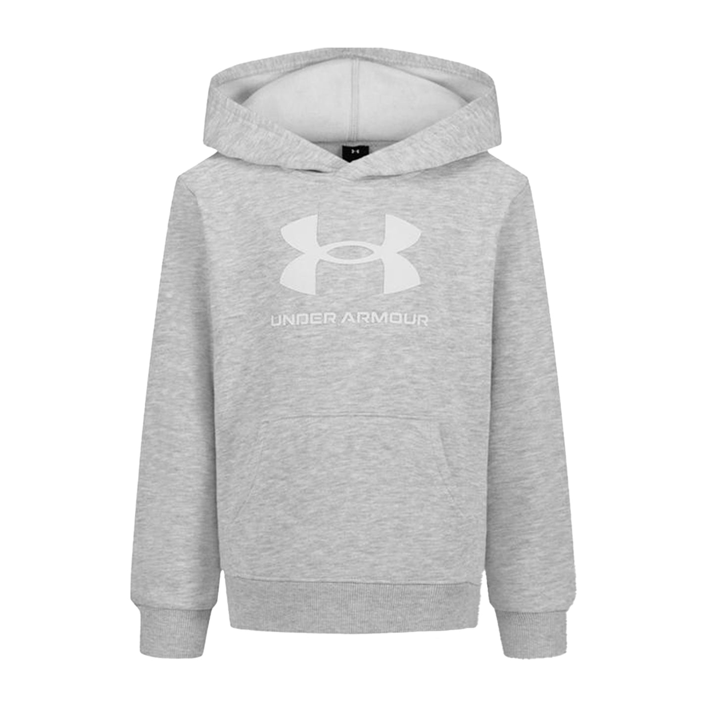 Grey-White - Side - Under Armour Boys Big Logo Hoodie And Joggers Set