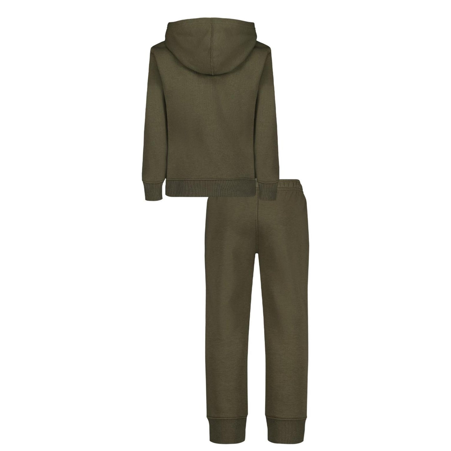 Marine-White - Back - Under Armour Boys Big Logo Hoodie And Joggers Set