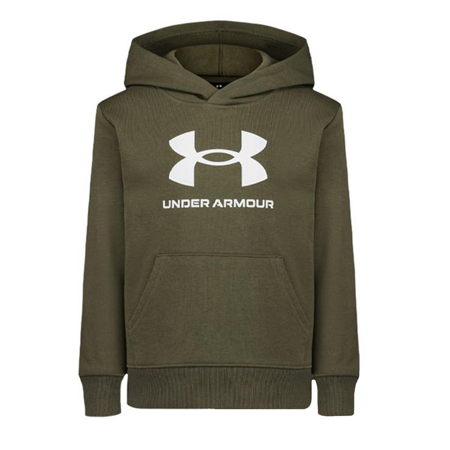 Marine-White - Side - Under Armour Boys Big Logo Hoodie And Joggers Set