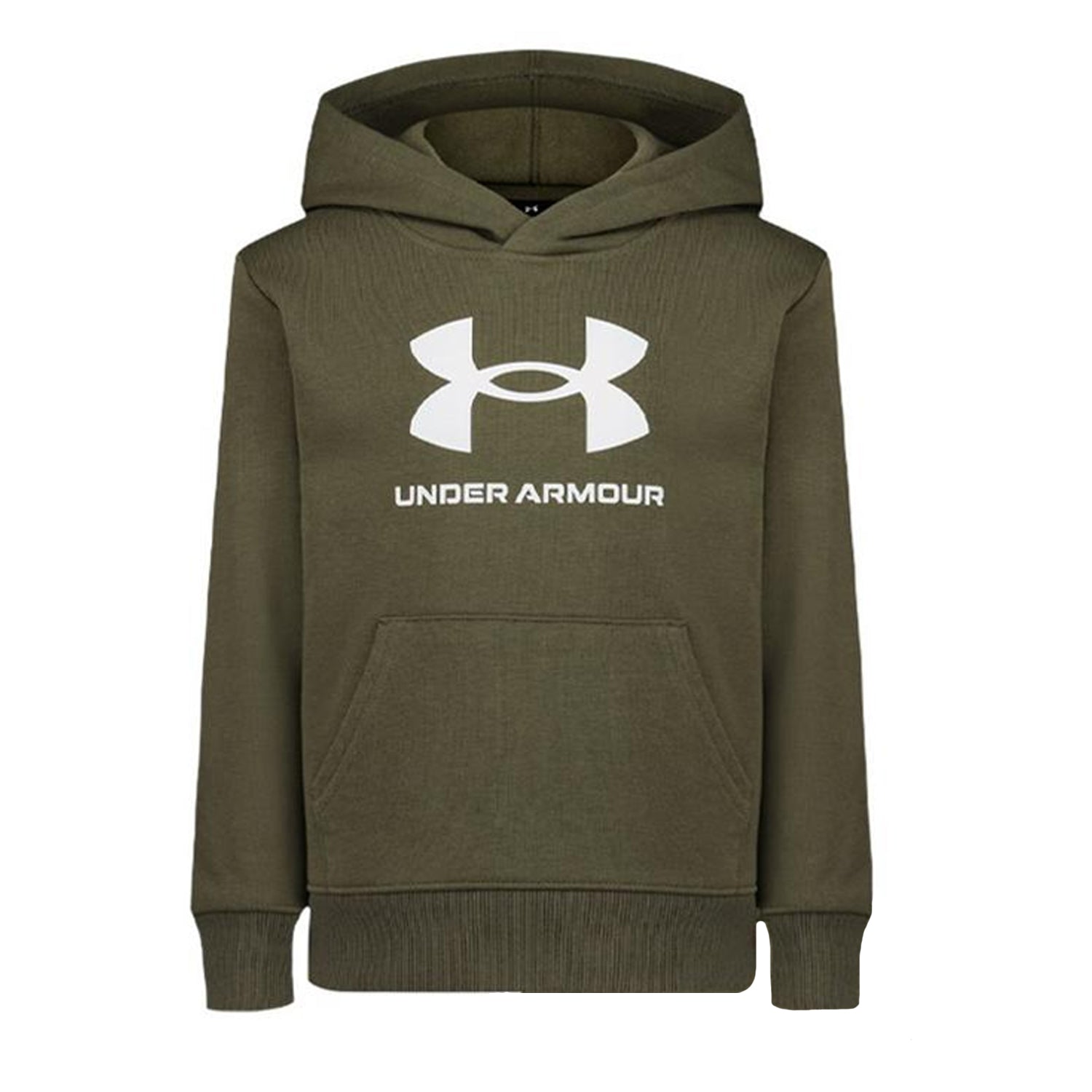 Marine-White - Side - Under Armour Boys Big Logo Hoodie And Joggers Set
