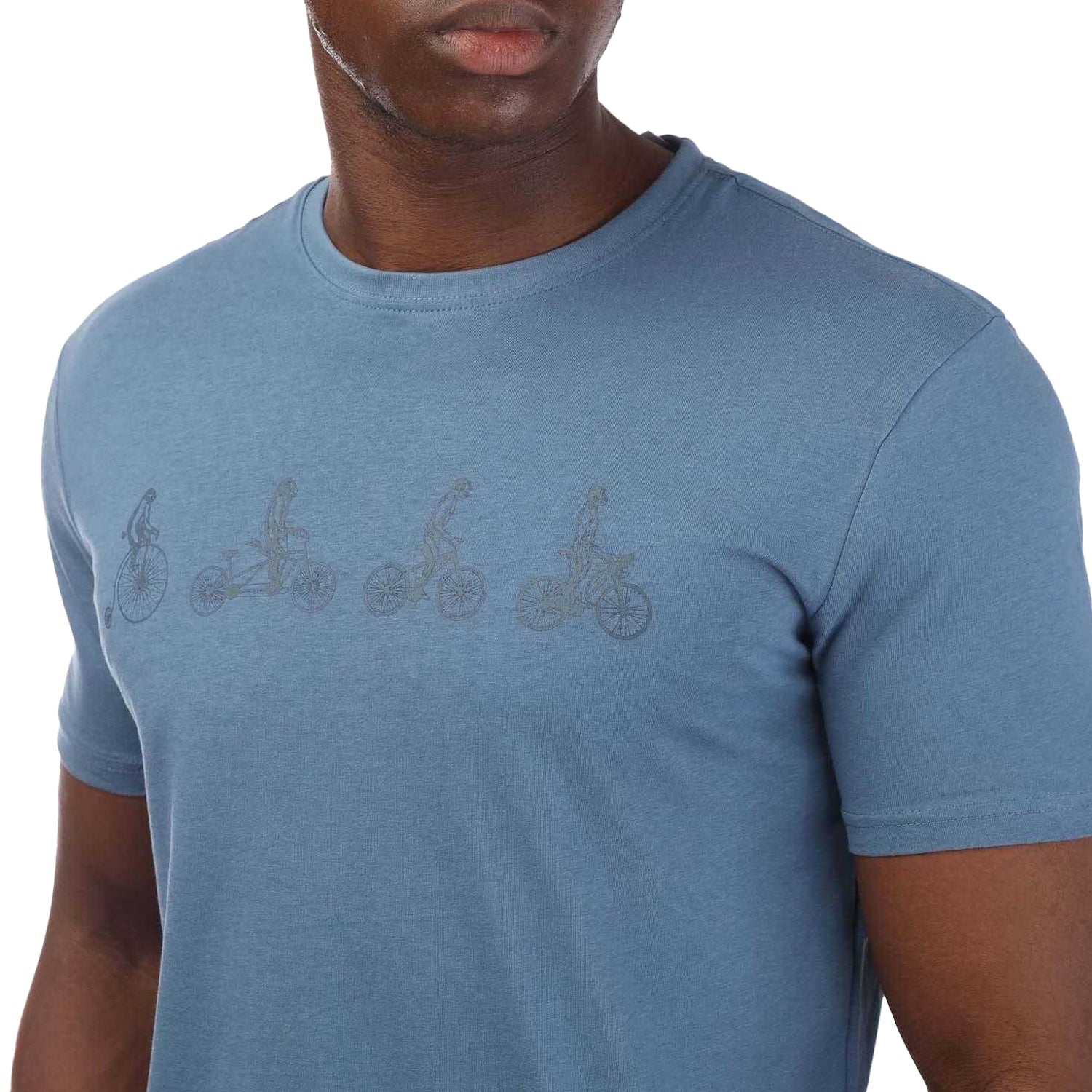 Blue - Side - Dare 2B Mens Relic Graphic Cotton Casual T-Shirt