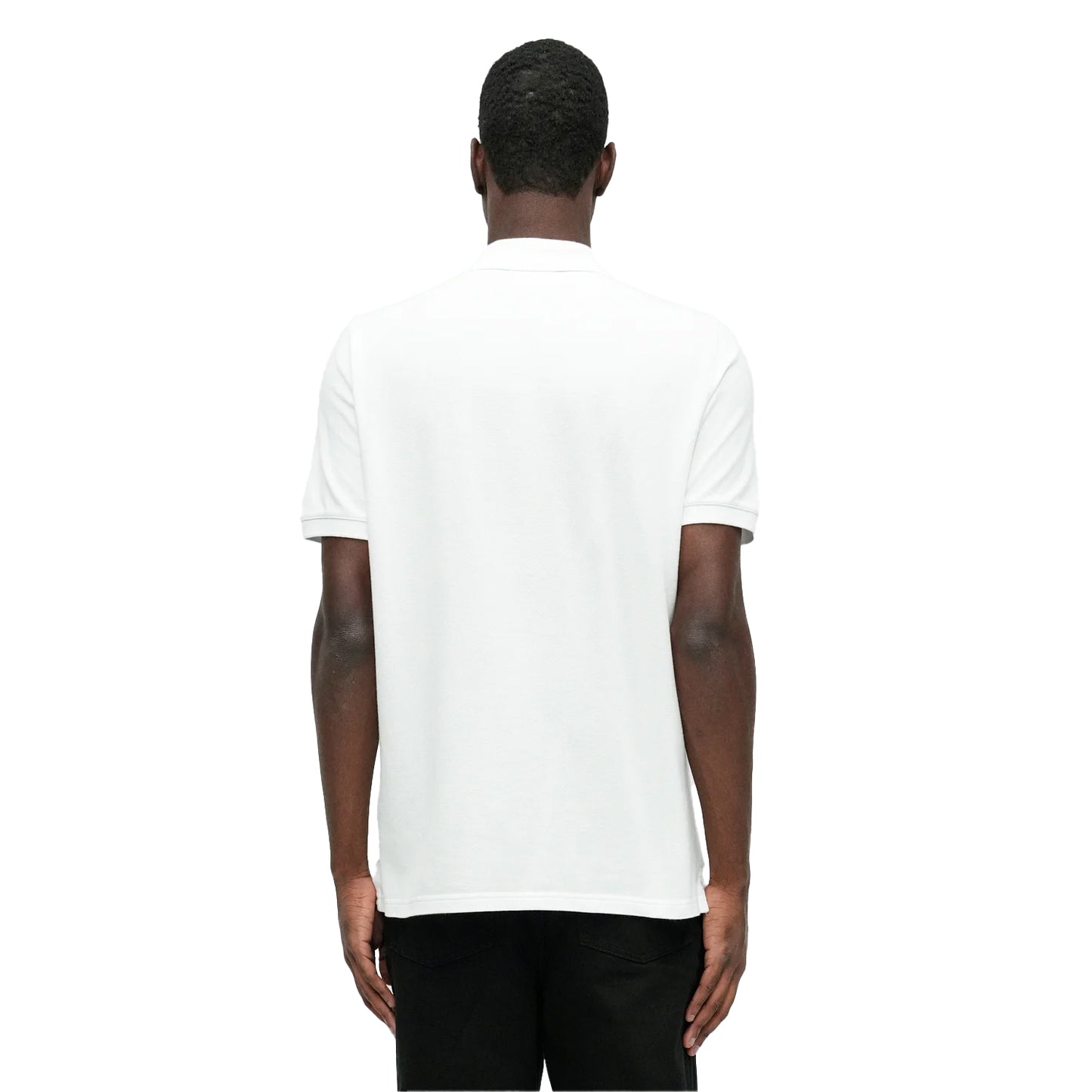 White - Back - Maison Kitsuné Mens Fox Short-Sleeved Polo Shirt