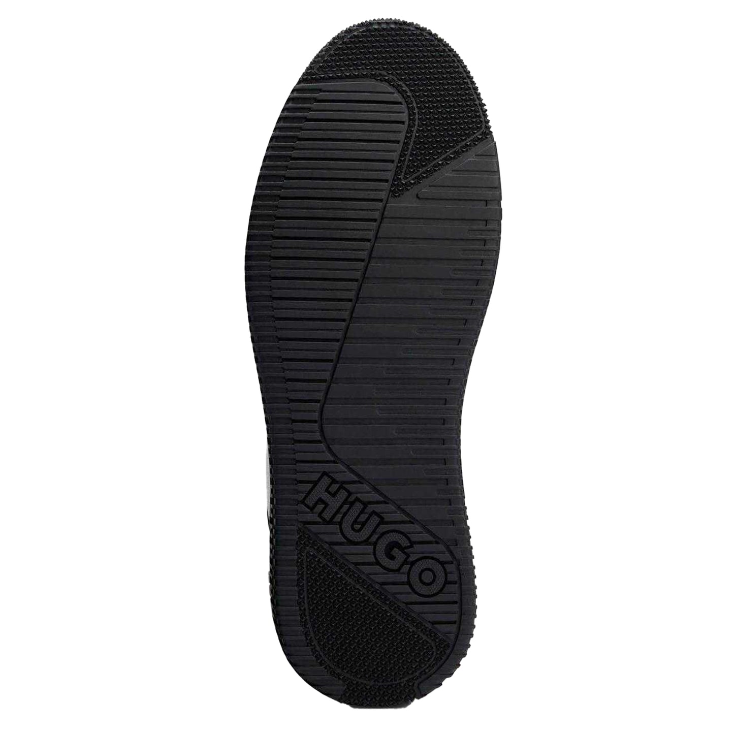 White-Black - Close up - Hugo Mens Kilian Leather High-top Trainers