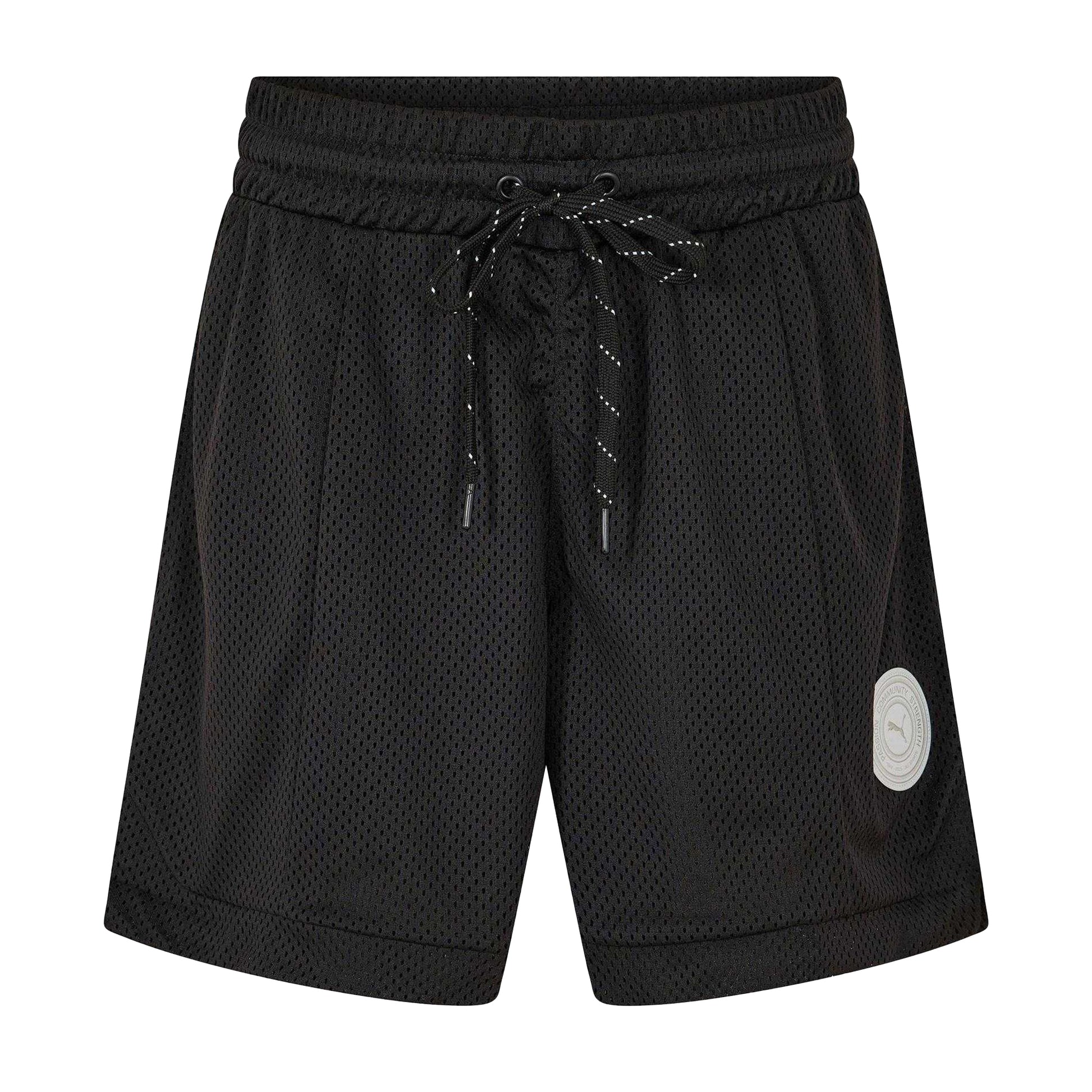 Puma Black - Front - Puma Womens-Ladies Jersey Sweat Shorts