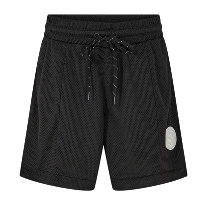 Puma Black - Front - Puma Womens-Ladies Jersey Sweat Shorts