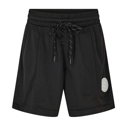 Puma Black - Front - Puma Womens-Ladies Jersey Sweat Shorts