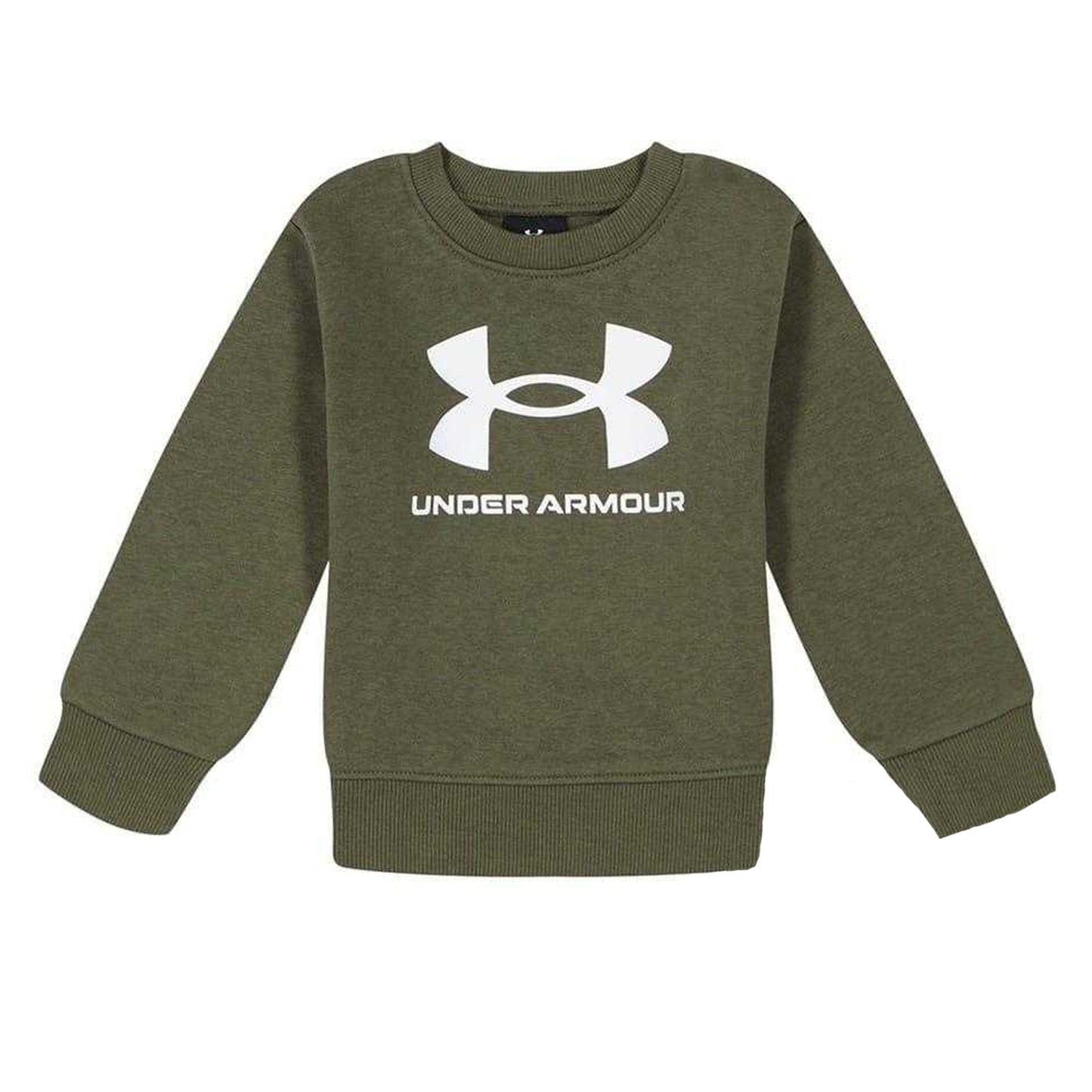 Marine-White - Side - Under Armour Baby Boys Big Logo Sweatshirt & Jogging Bottoms Set