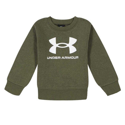 Marine-White - Side - Under Armour Baby Boys Big Logo Sweatshirt & Jogging Bottoms Set