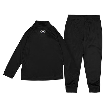 Black - Back - Under Armour Boys Quarter Zip Tracksuit Set