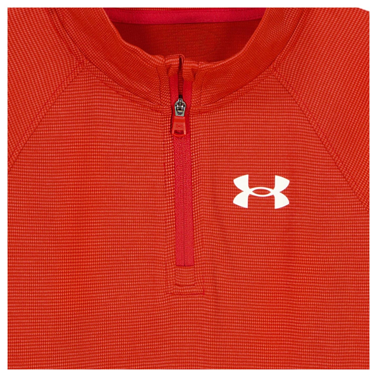 Red-Grey - Side - Under Armour Boys Quarter Zip Tracksuit Set