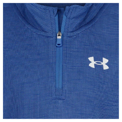 Blue-Navy - Side - Under Armour Boys Quarter Zip Tracksuit Set