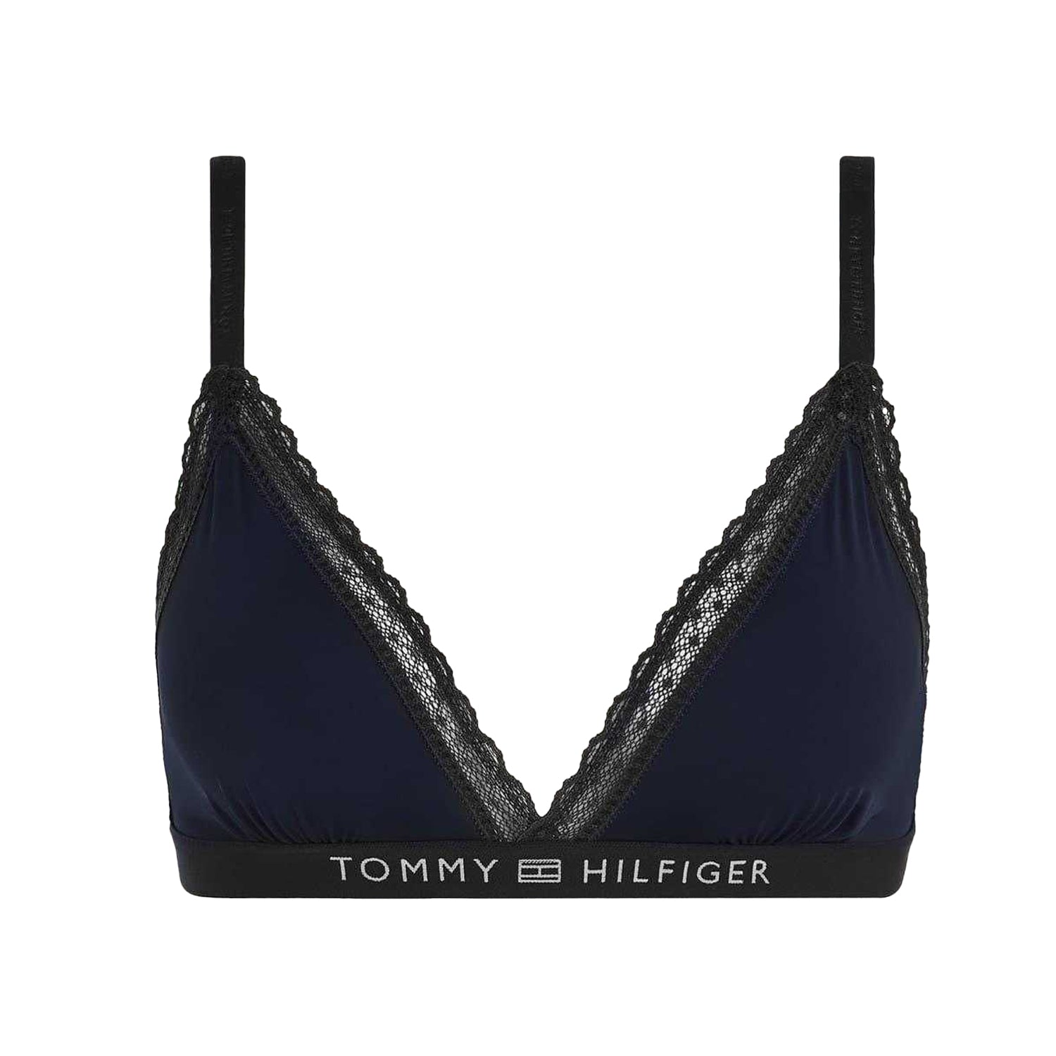 Desert Sky - Front - Tommy Hilfiger Womens-Ladies Lettering Bralette