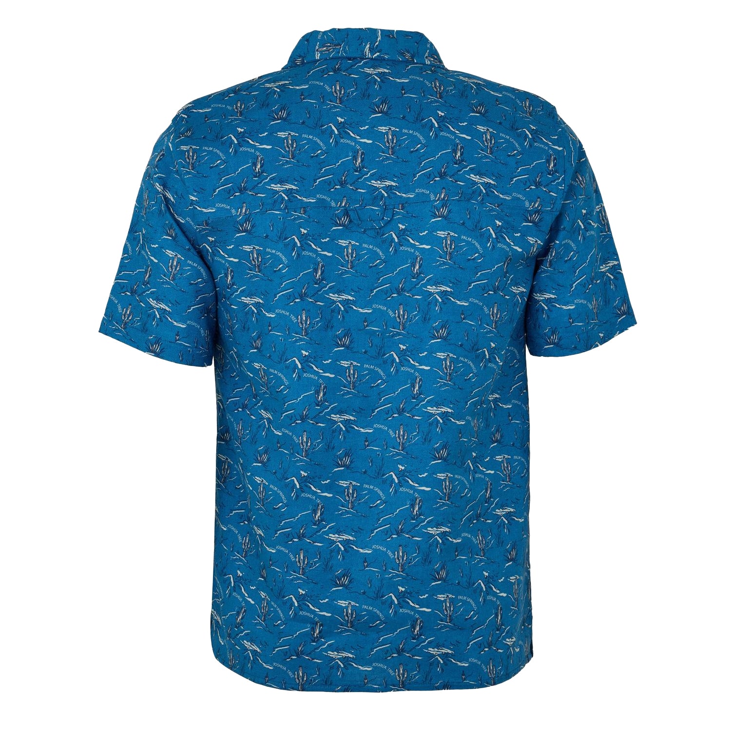 Poseidon Blue - Back - Craghoppers Mens Hula Cactus Regular Shirt