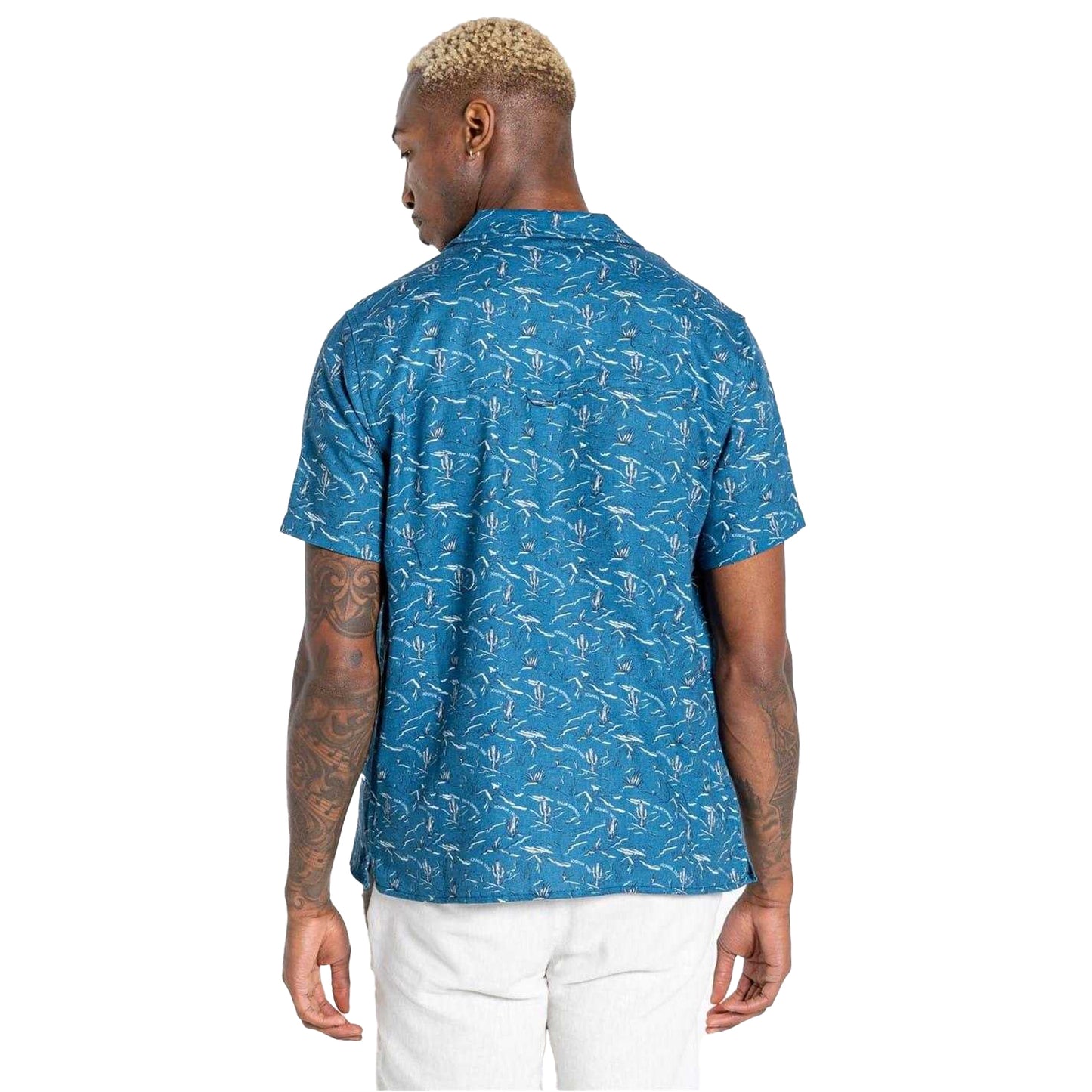 Poseidon Blue - Lifestyle - Craghoppers Mens Hula Cactus Regular Shirt