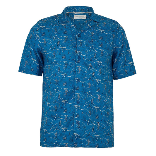 Poseidon Blue - Front - Craghoppers Mens Hula Cactus Regular Shirt