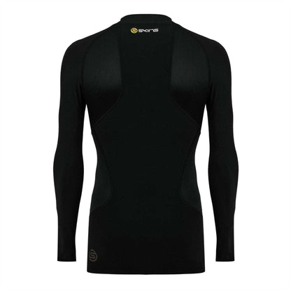 Black - Back - Skins Mens G400 Plain Performance Long-Sleeved Top