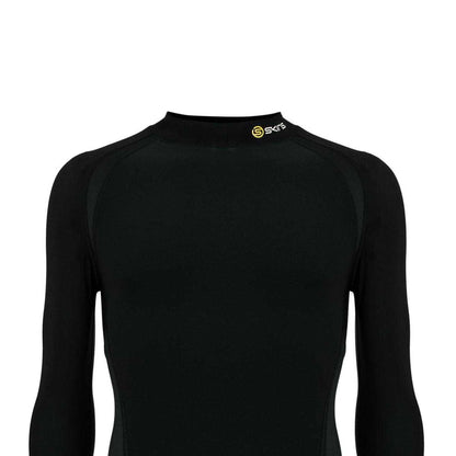Black - Side - Skins Mens G400 Plain Performance Long-Sleeved Top