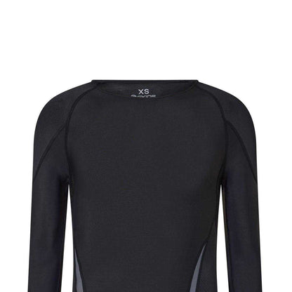 Black-Yellow - Side - Skins Mens G400 Plain Performance Long-Sleeved Top