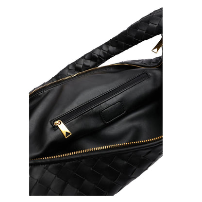 Black - Side - Where's That From Womens-Ladies Knotted Shoulder Bag