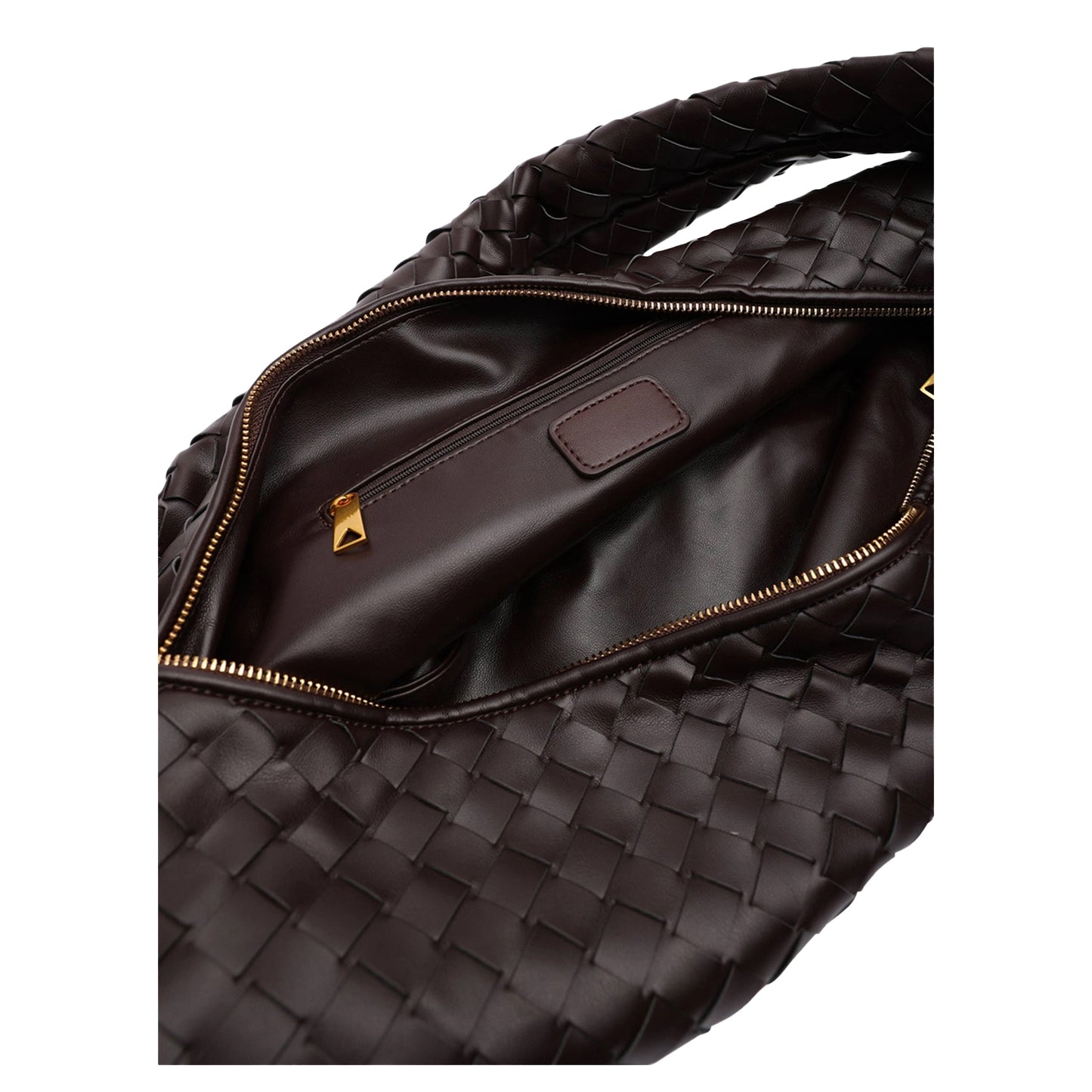 Brown - Back - Where's That From Womens-Ladies Knotted Shoulder Bag