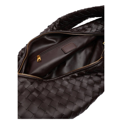 Brown - Back - Where's That From Womens-Ladies Knotted Shoulder Bag