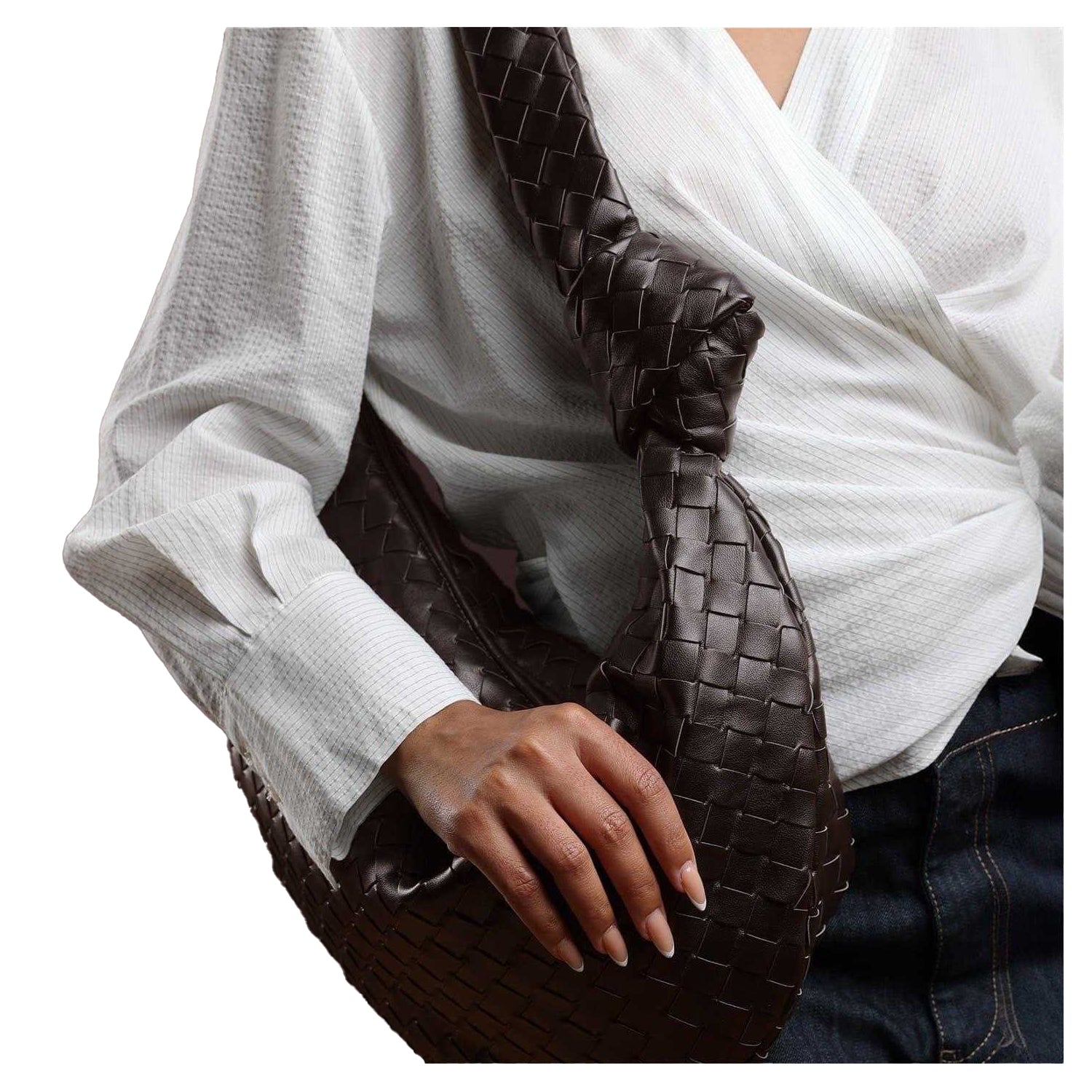 Brown - Lifestyle - Where's That From Womens-Ladies Knotted Shoulder Bag