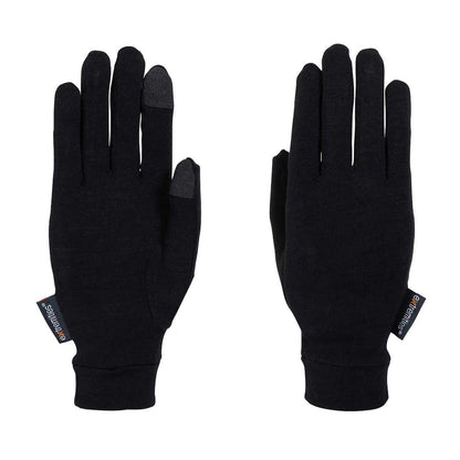 Black - Side - Extremities Touch Screen Merino Wool Gloves