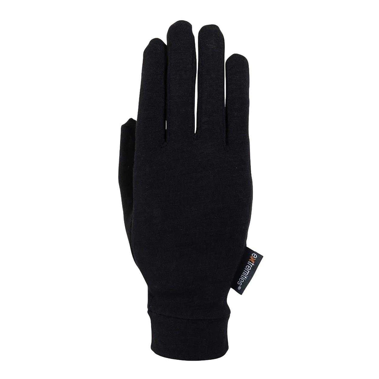 Black - Front - Extremities Touch Screen Merino Wool Gloves