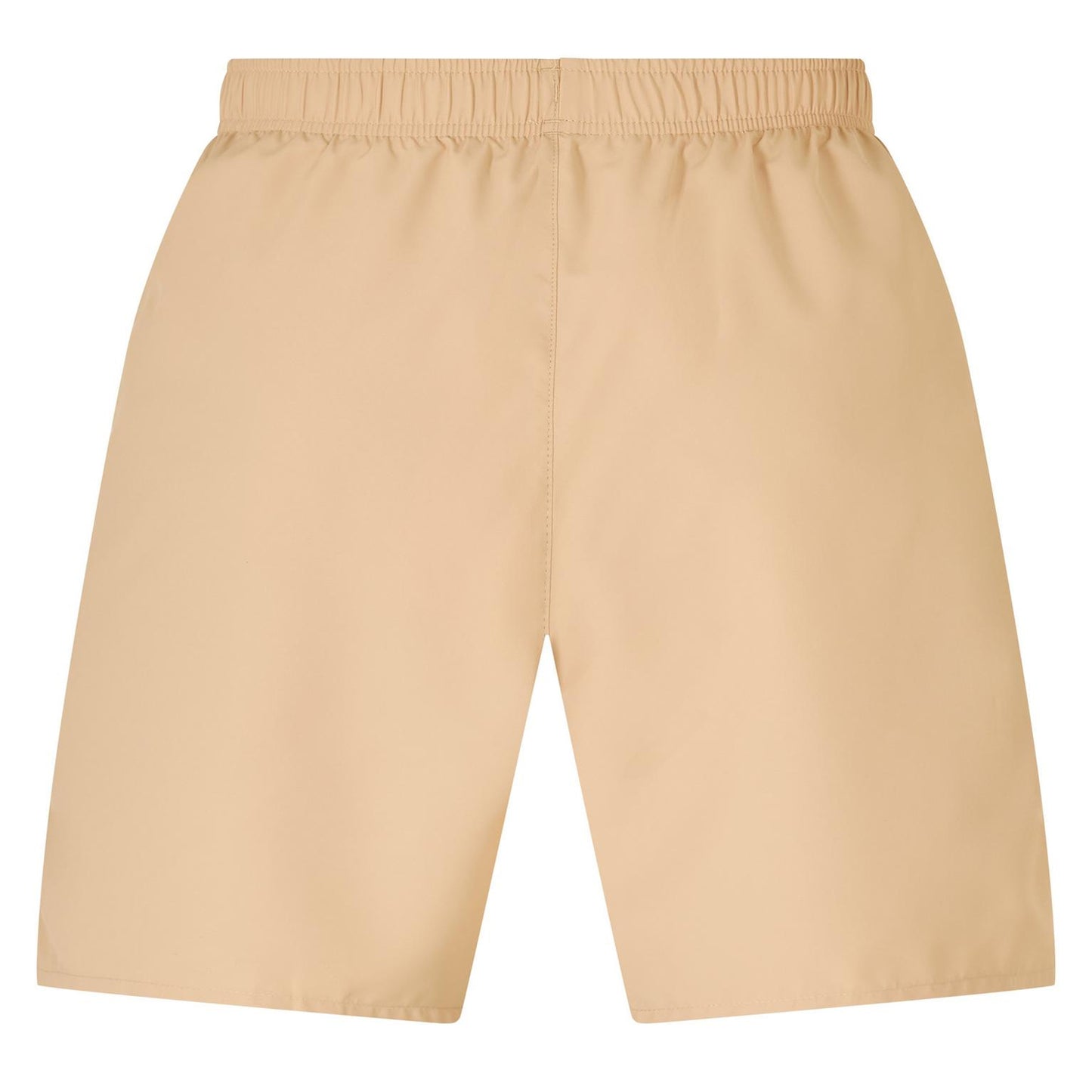 Beige - Back - Lacoste Mens Fleece Side Stripe Shorts