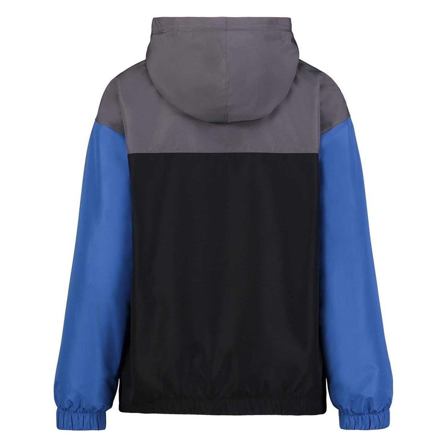 Tech Blue-Black - Back - Under Armour Childrens-Kids Colour Block Windbreaker