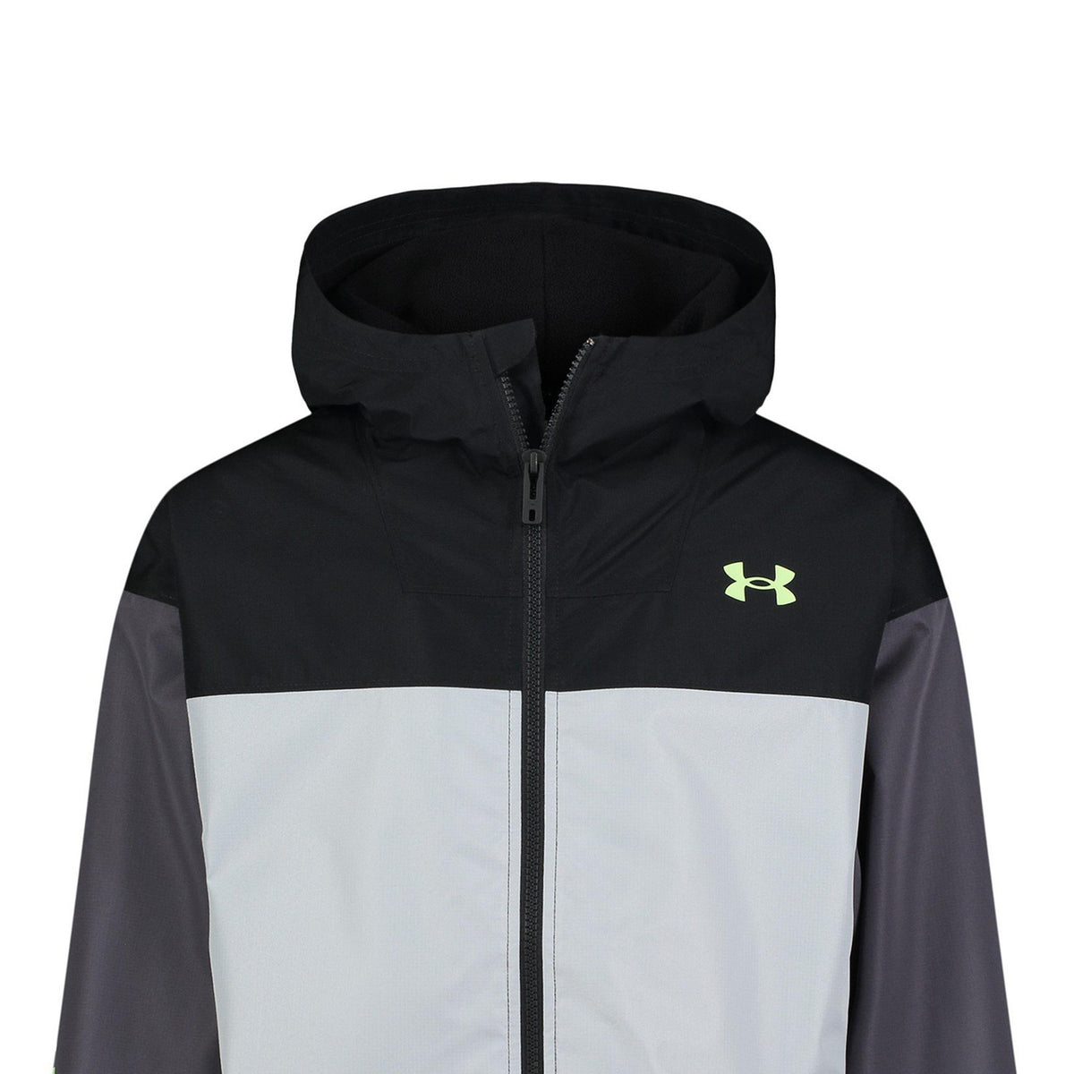 Black-Rock - Side - Under Armour Childrens-Kids Colour Block Windbreaker