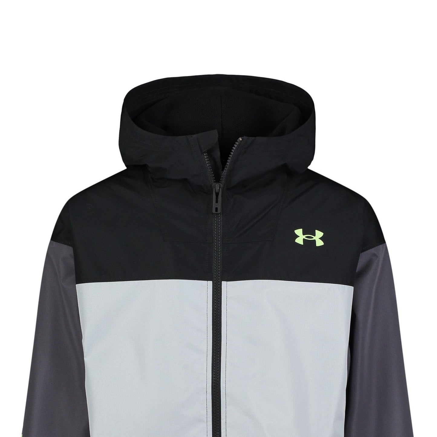 Black-Rock - Side - Under Armour Childrens-Kids Colour Block Windbreaker