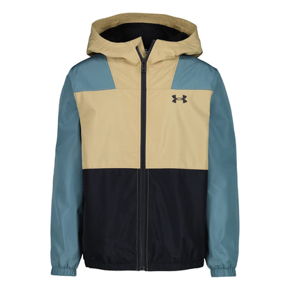 Jasper - Front - Under Armour Childrens-Kids Colour Block Windbreaker