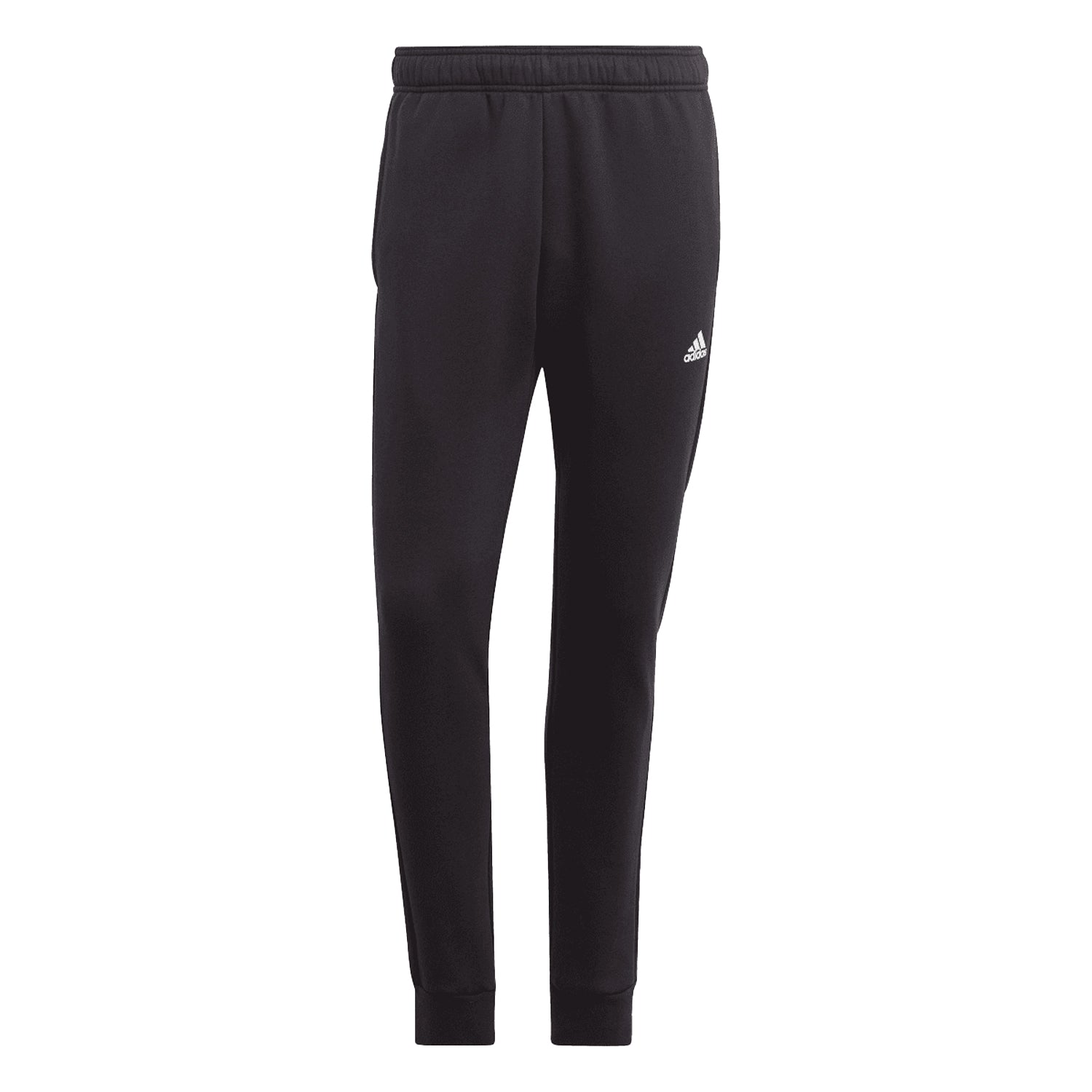 Black - Back - Adidas Mens Fleece Hooded Tracksuit