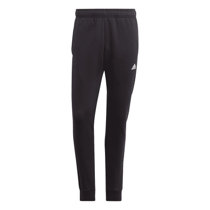 Black - Back - Adidas Mens Fleece Hooded Tracksuit