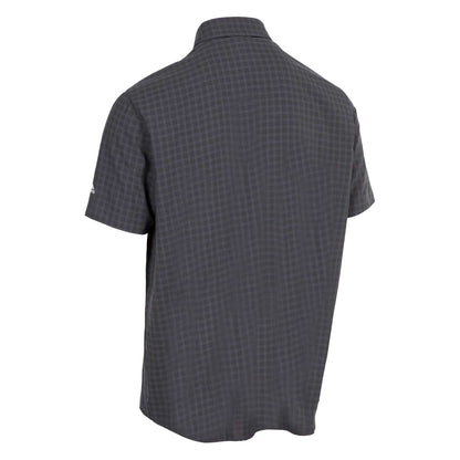 Dark Grey - Back - Trespass Mens Gilcrux Short-Sleeved Shirt