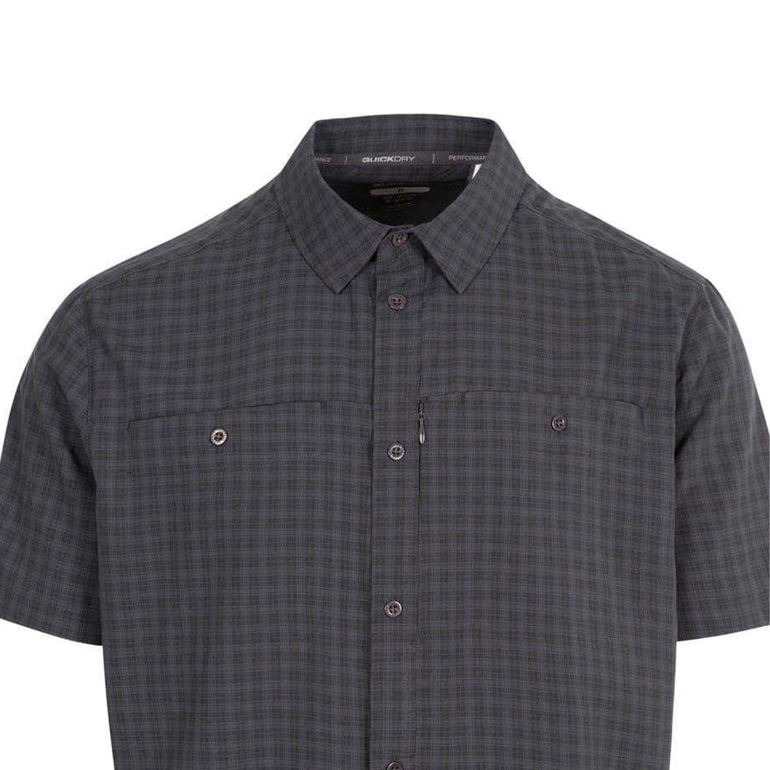 Dark Grey - Side - Trespass Mens Gilcrux Short-Sleeved Shirt