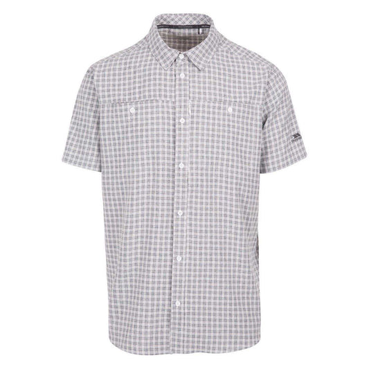 White - Front - Trespass Mens Gilcrux Short-Sleeved Shirt