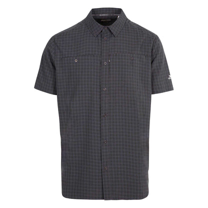 Dark Grey - Front - Trespass Mens Gilcrux Short-Sleeved Shirt