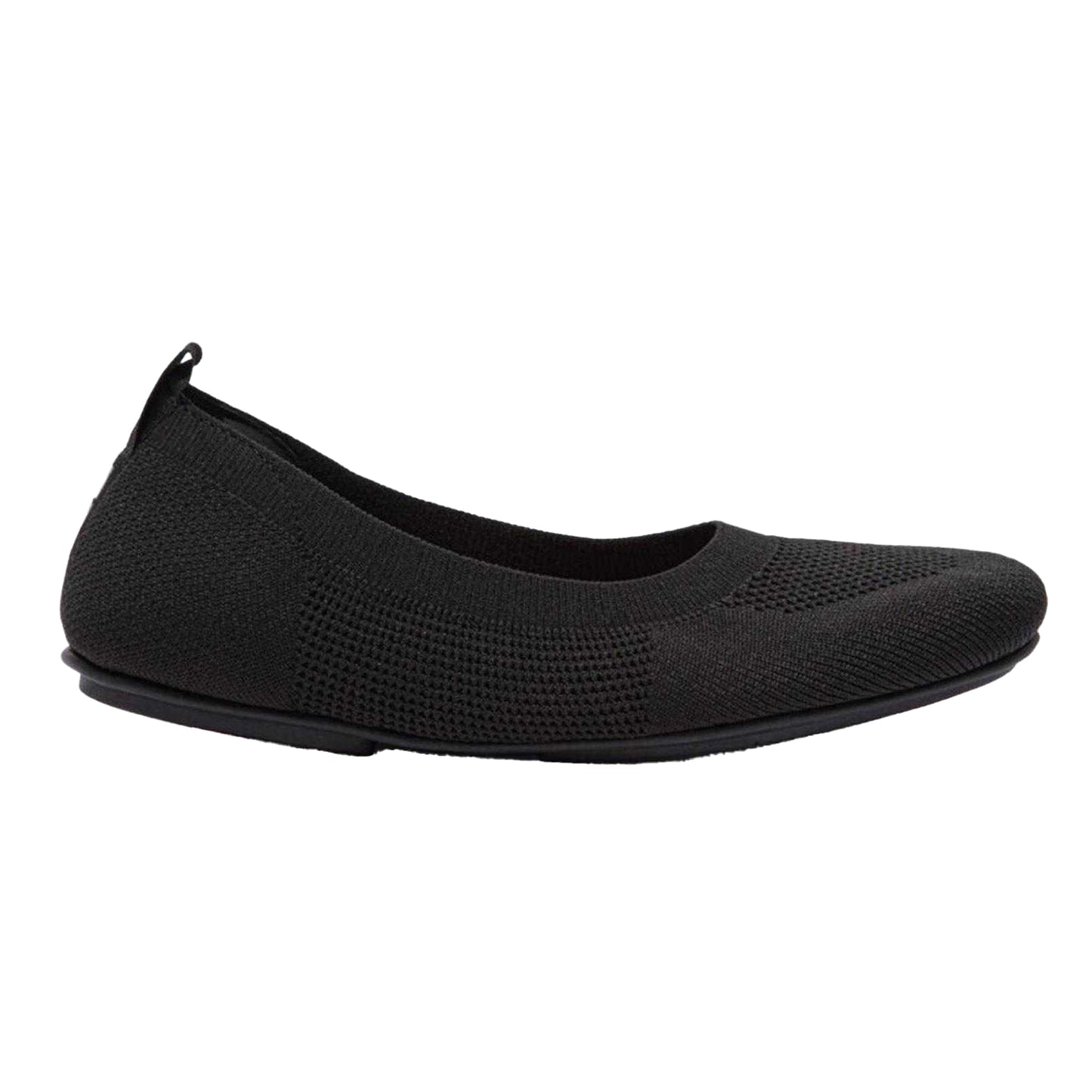 Black - Front - Fit Flop Womens-Ladies Knitted Pumps