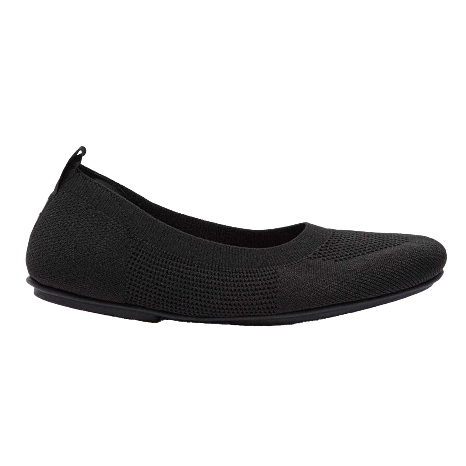 Black - Front - Fit Flop Womens-Ladies Knitted Pumps